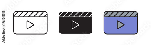 Video icon graphic vector. icon collection