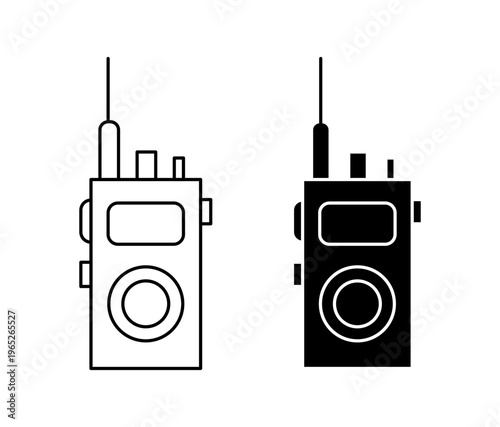 Walkie talkie icon graphic vector. icon collection