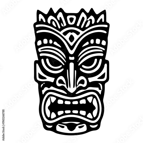Tribal Tiki Mask Icon
