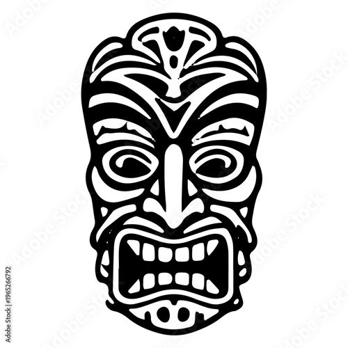 Tribal Tiki Mask Icon