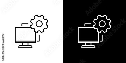Configuration Icon Sheet Black And White