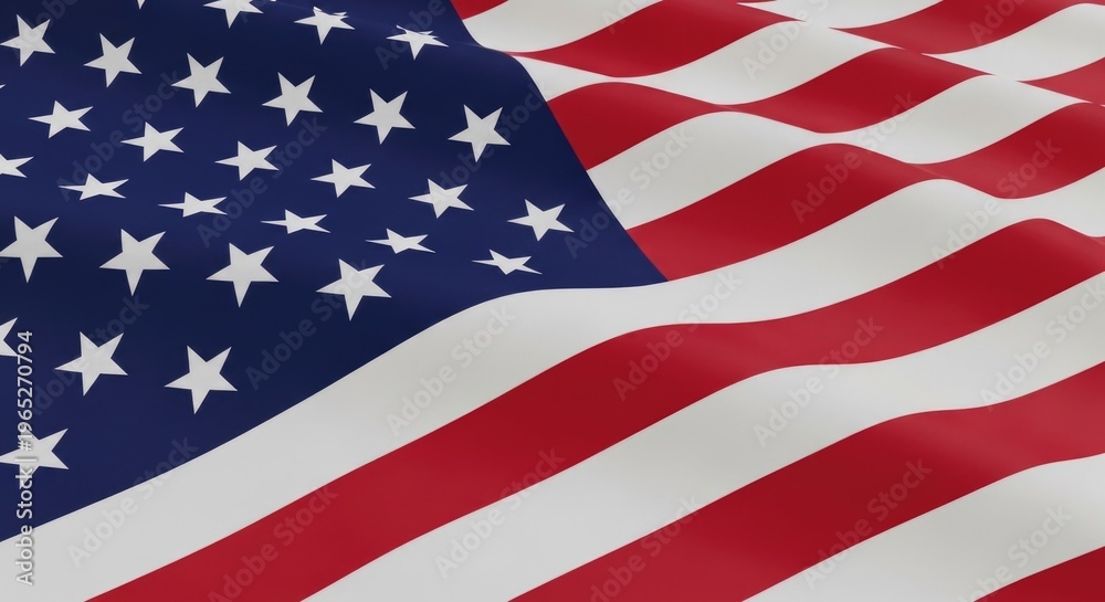 Fototapeta premium Memorial day tribute honoring fallen heroes under the american flag