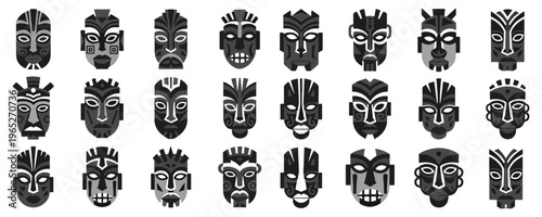 Tribal Mask Collection Icons
