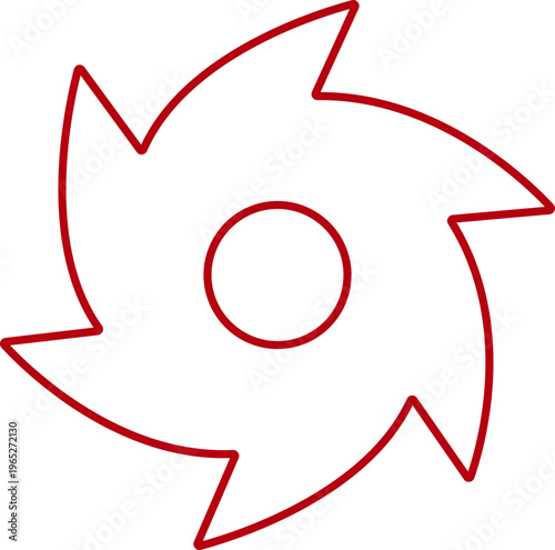 Hurricane cyclone icon in line style featuring storm, typhoon, tornado, whirlwind, vortex and weather synonym elements for disaster alert, climate design and warning graphics