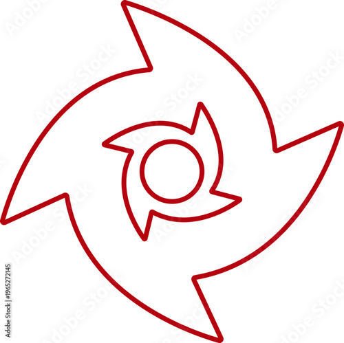Hurricane cyclone icon in line style featuring storm, typhoon, tornado, whirlwind, vortex and weather synonym elements for disaster alert, climate design and warning graphics
