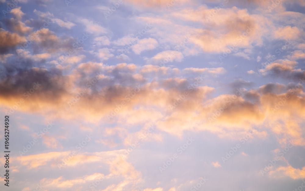 Obraz premium Soft pastel sunset sky