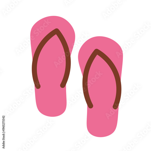 Pink Flip Flops Icon
