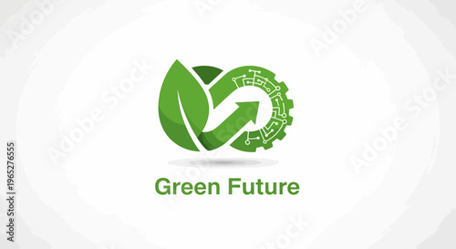 Green Future Logo Symbolizing Sustainability and Technology.