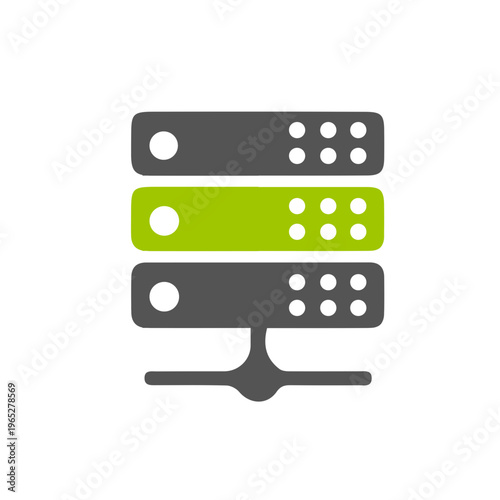 Flat Design Data Server Storage Digital Technology Device Illustration