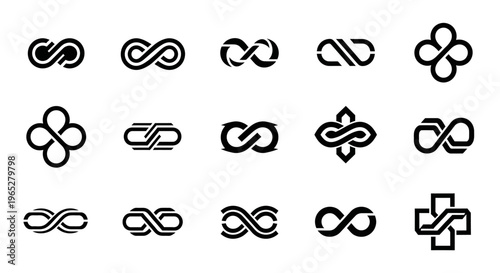 Collection of Diverse Infinity Symbol Designs.