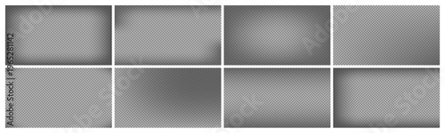 Set of dark transparent gradient overlays