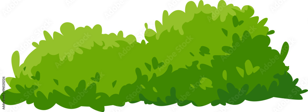 Fototapeta premium Green Bush Illustration