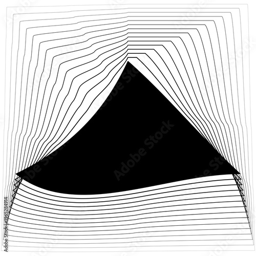 Square frame emblem blend line gradient for banner, badges, flyer