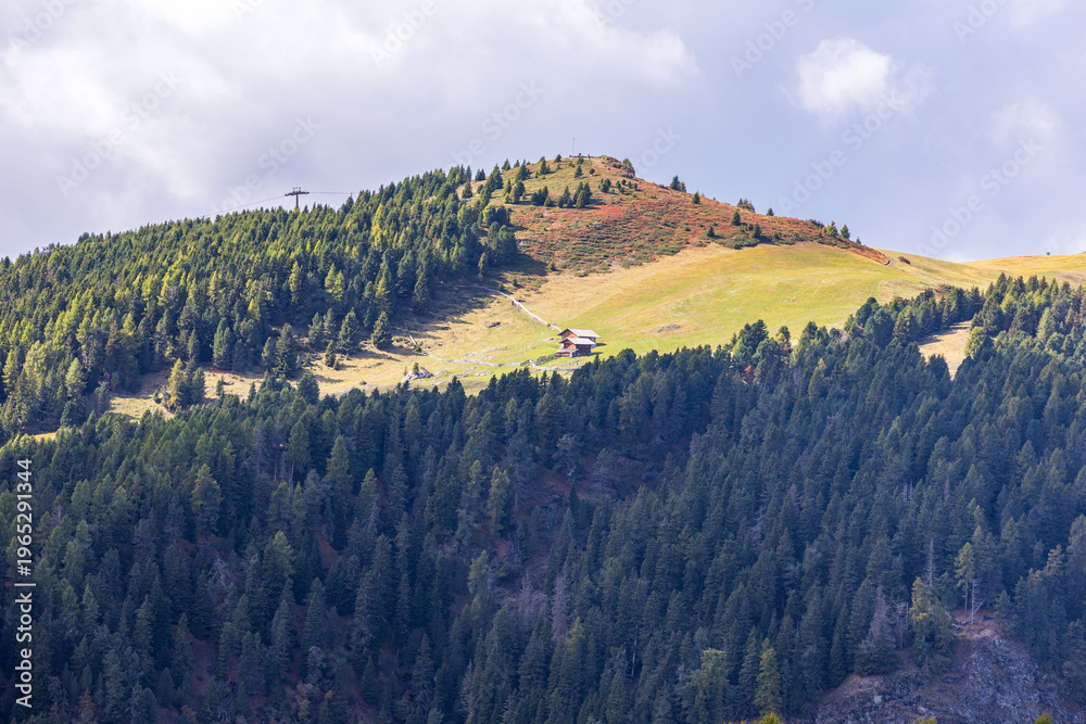 Obraz premium Dolomites mountain at Alpe di Siusi, Italy