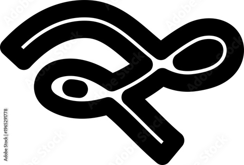 Bold curved lines, strokes and doodles