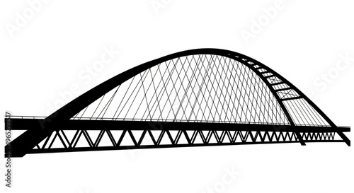 Detailed illustration of a bridge structure.