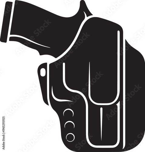 Holster, Gun Holster, Black Holster, Pistol Holster, Waistband Holster