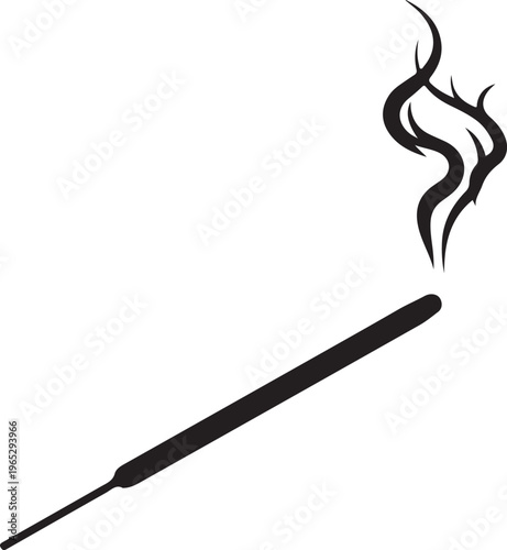 Black soldering iron, smoke vector icon, electronic tool, welding symbol