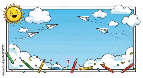 Colorful Crayons in a Creative Arrangement.