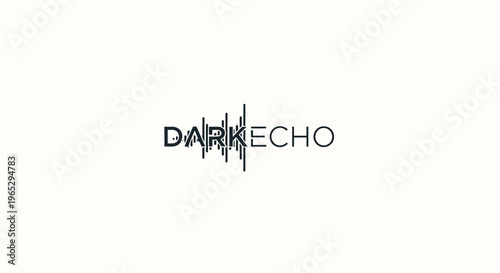 Dark Echo logo with sound wave graphic.