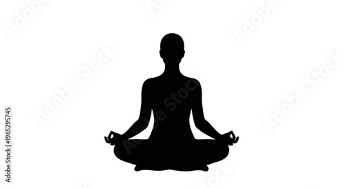Person sitting in yoga meditation pose.