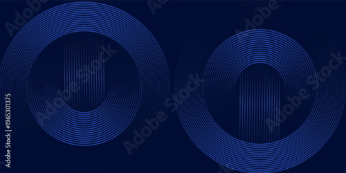 abstract dark background with glowing lines circles.