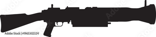 Rifle, gun, shotgun, weapon, black silhouette, vector illustration, hunting, firearm