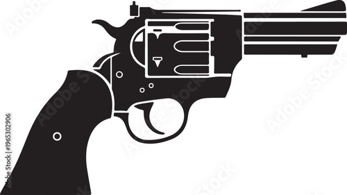 Rifle, gun, shotgun, weapon, black silhouette, vector illustration, hunting, firearm