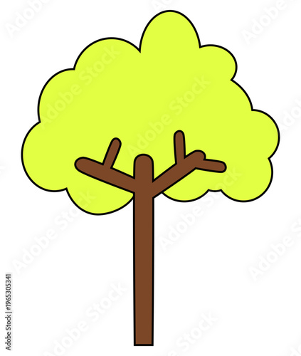 Tree Cartoon Illustration
