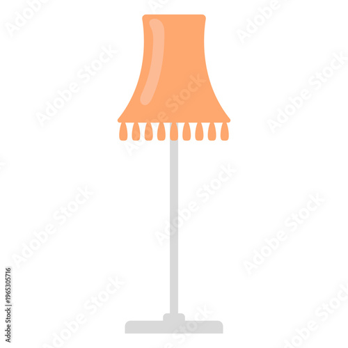 Vintage Floor Lamp Illustration