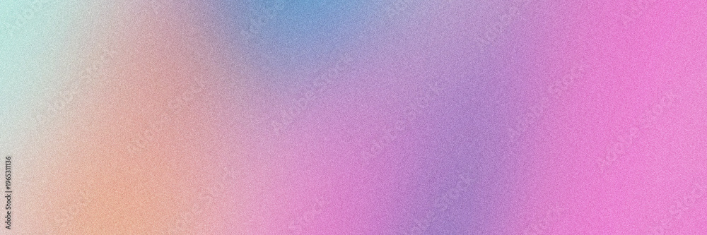 Fototapeta premium Pastel Color Banner Gradient Background with Grainy Texture. Subtle Blurred Glow Light Motion with Noise. Blank, Backdrop, Wallpaper.