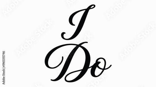 Wedding Ceremony, Vows, Romantic Setting, Typography Art, Elegant Design, Inspirational Viewpoint, Love Concept