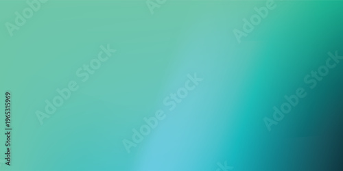 Abstract smooth gradient background with flowing curved lines, teal and turquoise color palette blending into deep dark blue and black, clean and elegant composition