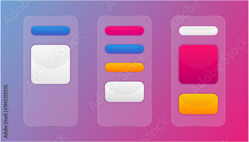 modern web design user interface glossy