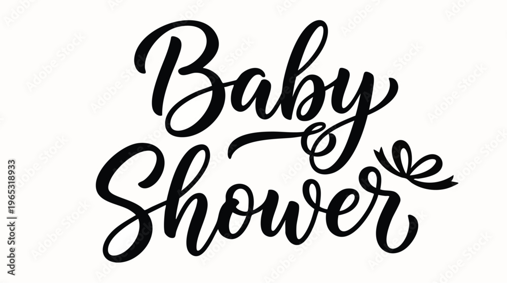 Fototapeta premium Celebratory Event, Baby Shower, Indoor Setting, Graphic Design, Joyful Atmosphere, Close-Up View, Festive Concept