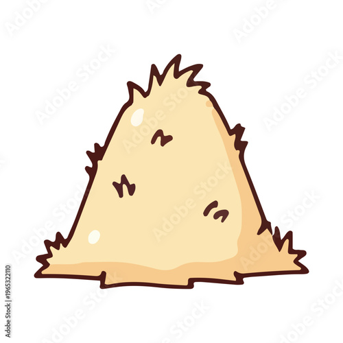 Cartoon Haystack Illustration