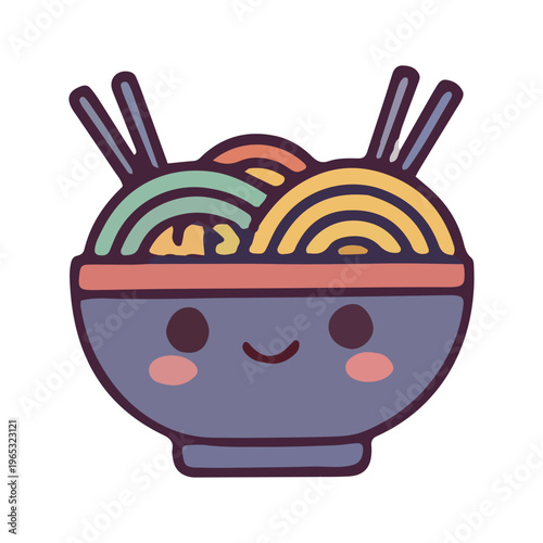 Cute Ramen Bowl Icon
