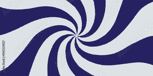 Fotografie Vibrant abstract background featuring a dynamic spiral swirl pattern with alternating mint green and light grey curved rays