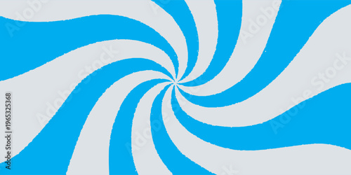 Photos Vibrant abstract background featuring a dynamic spiral swirl pattern with alternating mint green and light grey curved rays