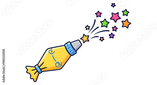Creative Celebration Star Burst from Piping Bag