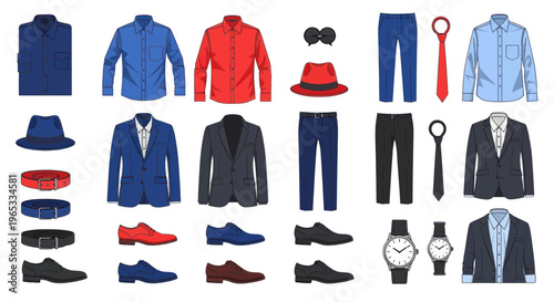 Menswear Collection: Suits, Shirts, Ties, Shoes, Hats & Accessories