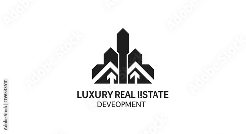 Modern Luxury Real Estate Development Logo Concept