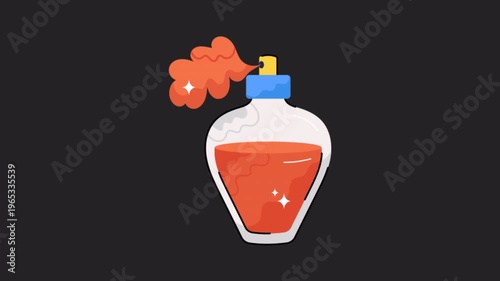 Perfume  Motion Graphic Rendering with Transparent Alpha Channel