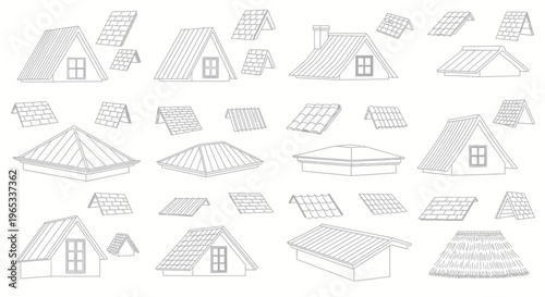 Roofing Styles Collection: Diverse Architectural Roof Designs and Materials