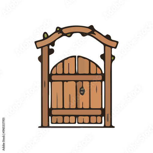 Wooden Garden Gate Icon