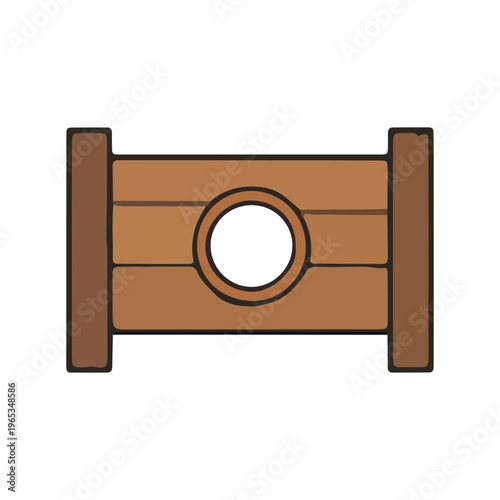 Wooden Stocks Punishment Device