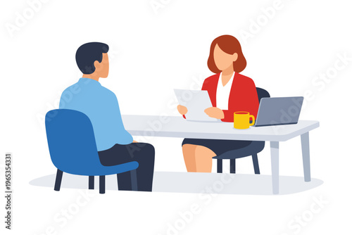 Job Interview Meeting Business Professional Conversation.