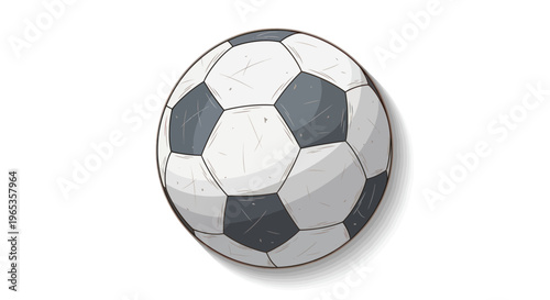 Classic Soccer Ball Isolated on White Background