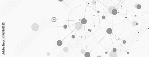 Abstract Vector Illustration With Network Nodes