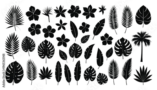 Diverse collection of black and white icons representing various types of mushrooms